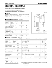 Click here to download 2SB0941 Datasheet