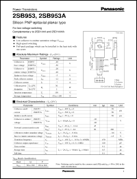 Click here to download 2SB0953 Datasheet