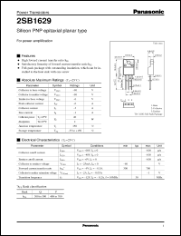 Click here to download 2SB1629 Datasheet