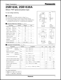 Click here to download 2SB1638 Datasheet