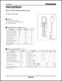 Click here to download 2SC3526H Datasheet