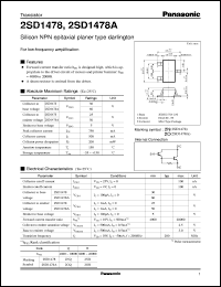 Click here to download 2SD1478 Datasheet