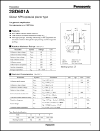 Click here to download 2SD0601A Datasheet