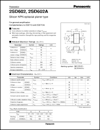 Click here to download 2SD0602 Datasheet