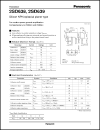 Click here to download 2SD0638 Datasheet