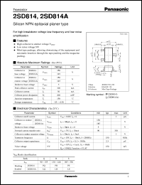 Click here to download 2SD0814 Datasheet