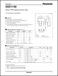 Click here to download 2SD1199 Datasheet