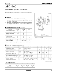 Click here to download 2SD1280 Datasheet