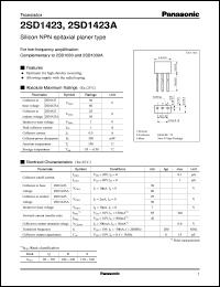 Click here to download 2SD1423A Datasheet