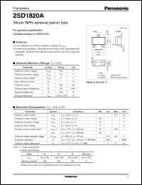 Click here to download 2SD1820A Datasheet