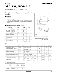 Click here to download 2SD1821A Datasheet