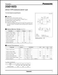 Click here to download 2SD1823 Datasheet