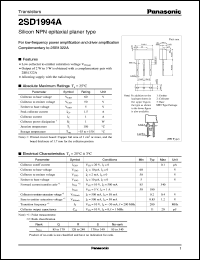 Click here to download 2SD1994A Datasheet