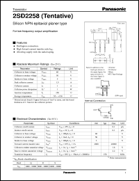 Click here to download 2SD2258 Datasheet