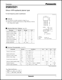 Click here to download 2SD2321 Datasheet