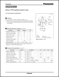Click here to download 2SD2359 Datasheet