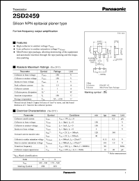 Click here to download 2SD2459 Datasheet