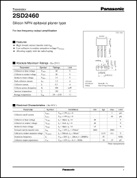Click here to download 2SD2460 Datasheet