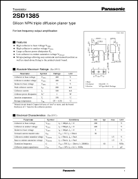 Click here to download 2SD1385 Datasheet