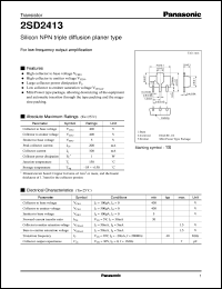 Click here to download 2SD2413 Datasheet