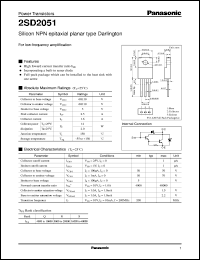 Click here to download 2SD2051 Datasheet