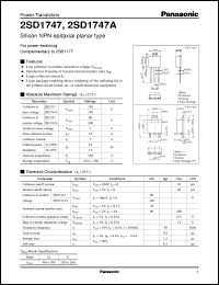Click here to download 2SD1747 Datasheet