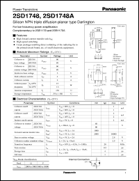 Click here to download 2SD1748 Datasheet