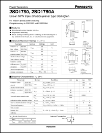 Click here to download 2SD1750 Datasheet