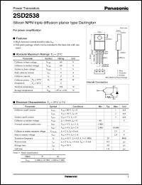Click here to download 2SD2538 Datasheet