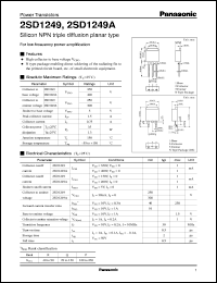 Click here to download 2SD1249A Datasheet