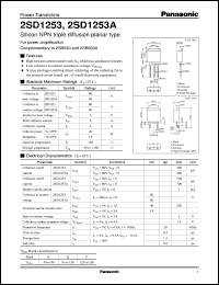 Click here to download 2SD1253 Datasheet