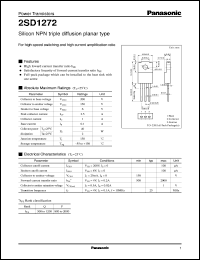 Click here to download 2SD1272 Datasheet