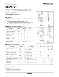 Click here to download 2SD1751 Datasheet