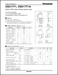 Click here to download 2SD1771 Datasheet