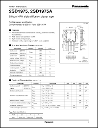 Click here to download 2SD1975 Datasheet