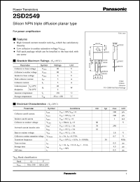 Click here to download 2SD2549 Datasheet