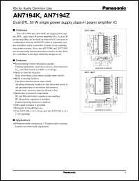 Click here to download AN7194Z Datasheet