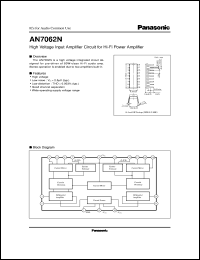 Click here to download AN7062 Datasheet