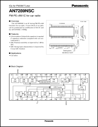 Click here to download AN7289NSC Datasheet