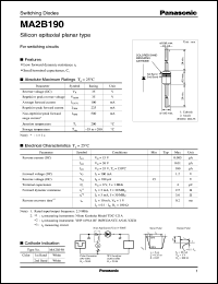 Click here to download MA2B190 Datasheet