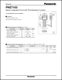 Click here to download PNZ7103 Datasheet