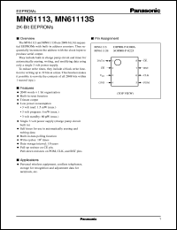 Click here to download MN61113 Datasheet