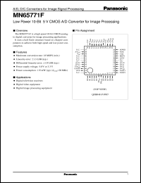 Click here to download MN65771F Datasheet