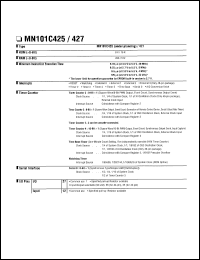 Click here to download MN101C425 Datasheet