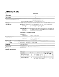 Click here to download MN101C273 Datasheet