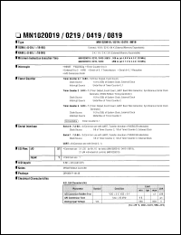 Click here to download MN1020019 Datasheet