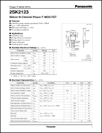 Click here to download 2SK2123 Datasheet