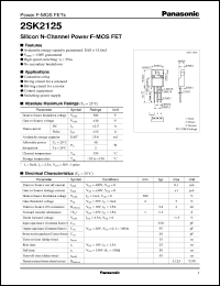 Click here to download 2SK2125 Datasheet
