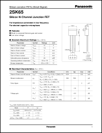 Click here to download 2SK0065 Datasheet