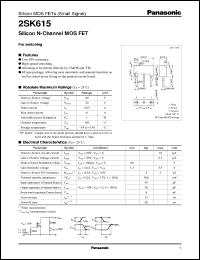 Click here to download 2SK0615 Datasheet